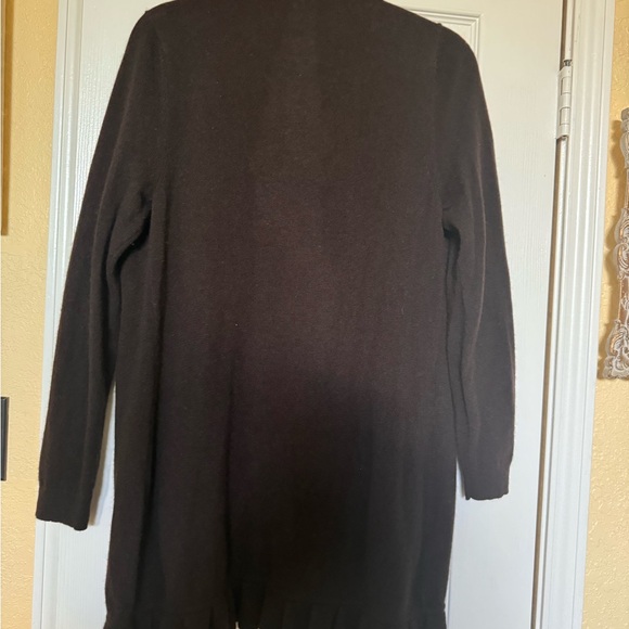 Chicos Cardigan Sweater Black Chicos Size 1 - Picture 3 of 3